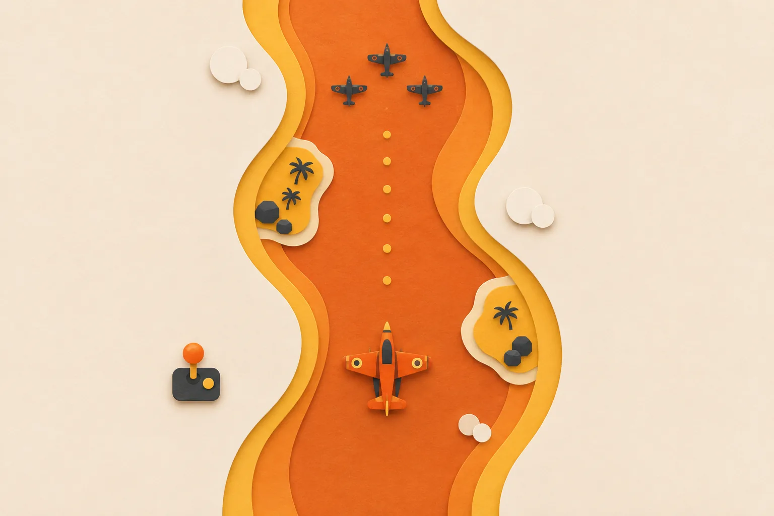 Editorial illustration for the article I Built the Game I Played as a Kid, With AI as My Copilot