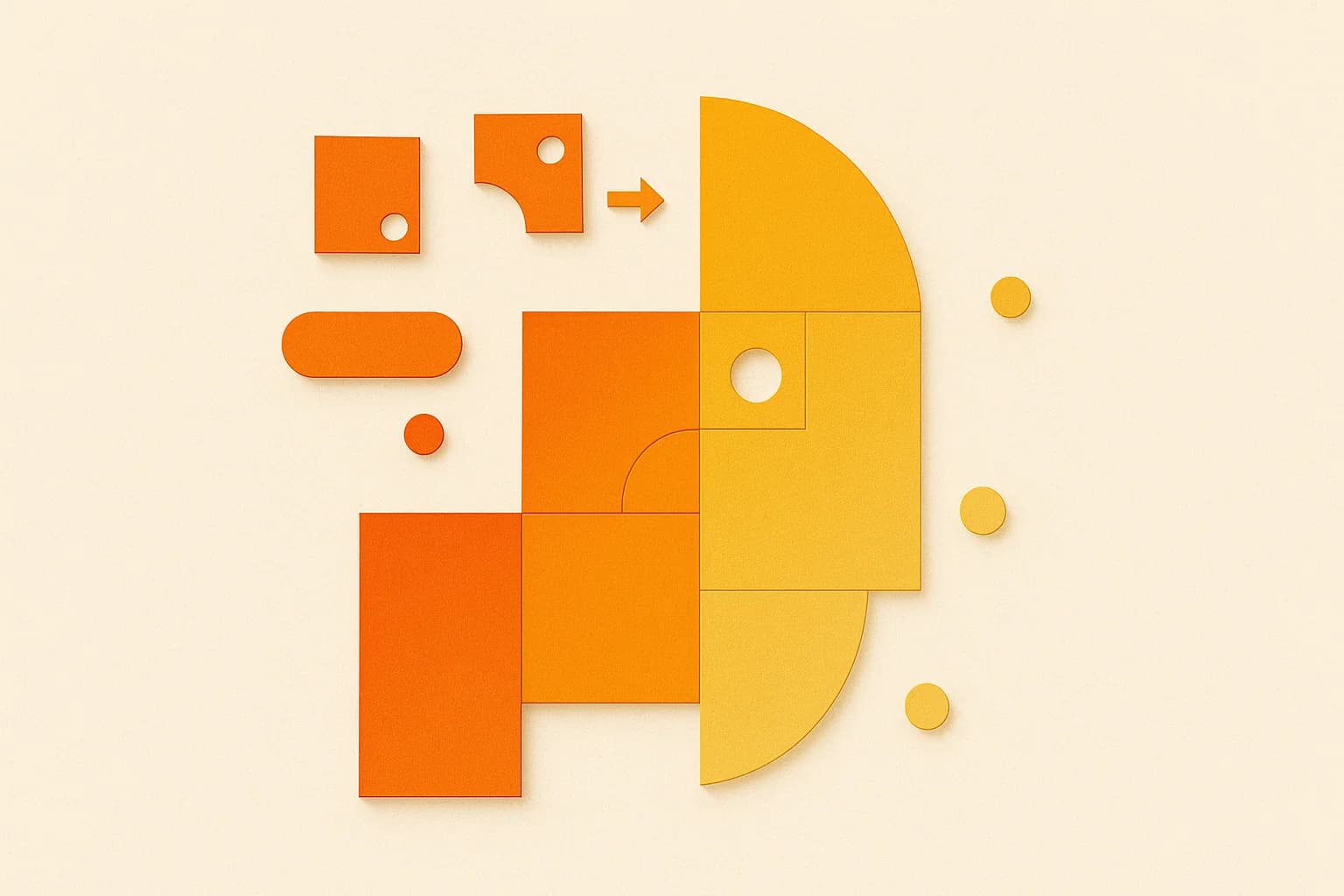 Editorial illustration for the article Design systems for consistency and efficiency in UX
