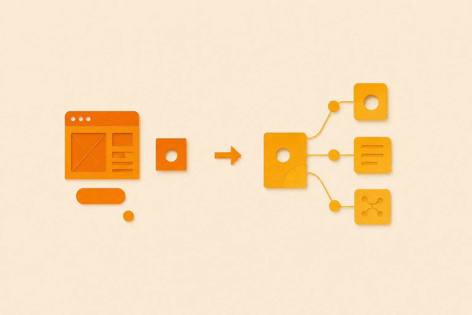 Editorial illustration for the article From Product Designer to AI Design Engineer
